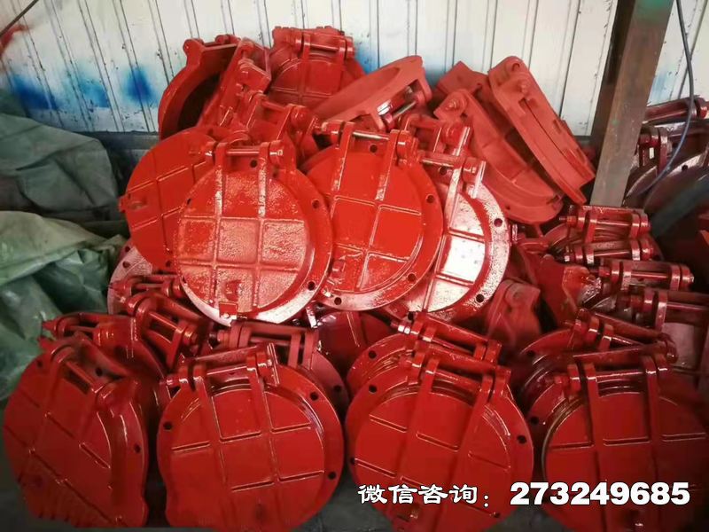铸铁圆形泵站拍门安装于城市排涝泵站、雨水系统，由水务局、市政工程公司等单位采用。快速响应水泵启停，铸铁材质耐高流速冲击。防堵设计拦截树枝等杂物，支持与液位传感器联动实现自动化控制，提升城市排水效率。铸铁圆形泵站拍门价格电话微信联系厂家。