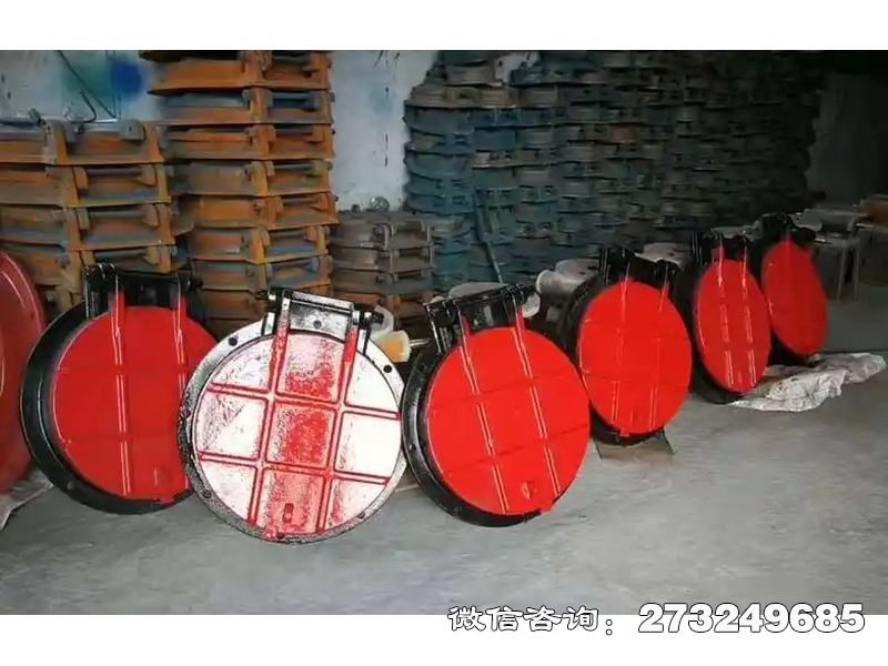 铸铁圆形调节水位拍门用于水库输水管道、水电站尾水系统，由水务局、水电开发公司等单位采用。可调式配重控制开启角度，铸铁材质耐高压腐蚀。支持远程监控与自动调节，适配大流量调控需求，提升水资源管理智能化水平。铸铁圆形调节水位拍门价格电话微信联系厂家。